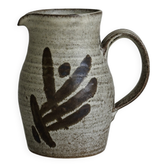 Handmade ceramic pitcher