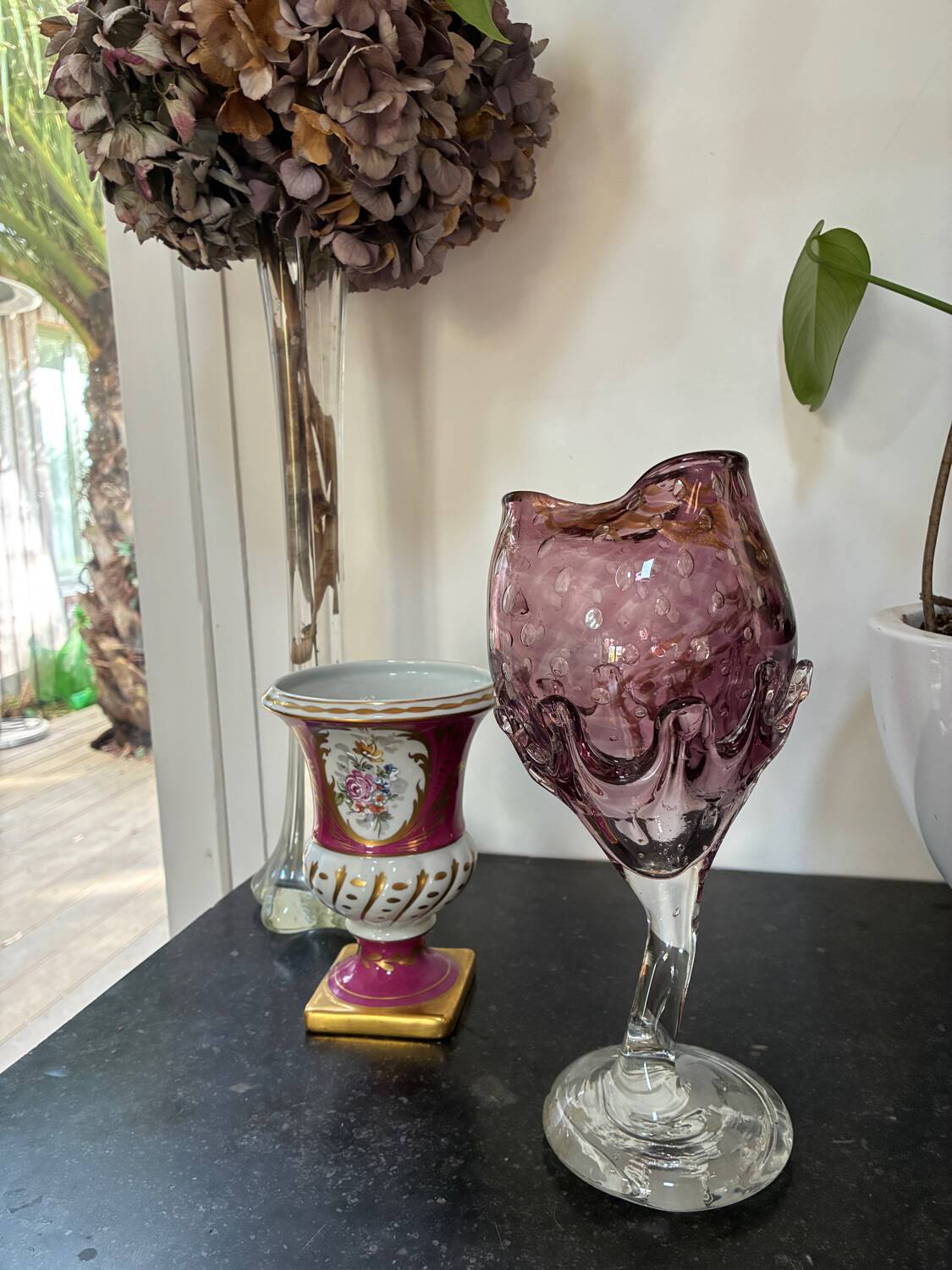 Blown glass vase
