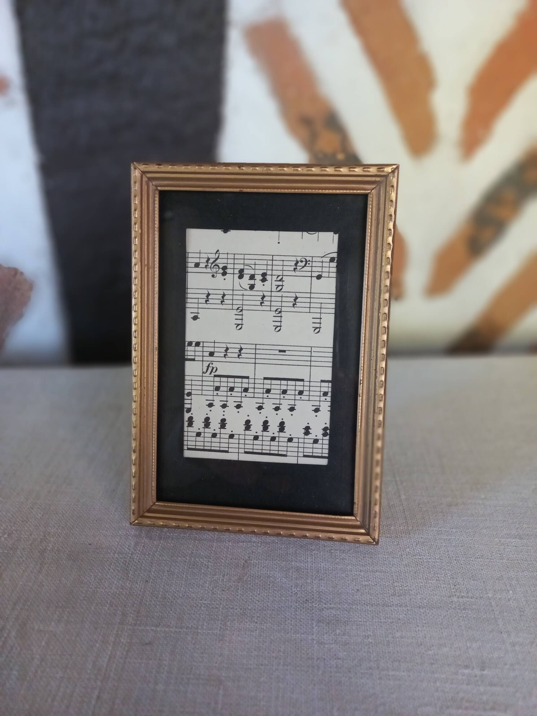 Gold metal photo frame