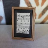 Gold metal photo frame