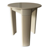 Tabouret blanc gedy par Olaf von Bohr années 70