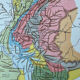 Carte originale Alpes - 37x27cm - 1908