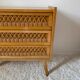 Vintage rattan chest of drawers