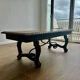 Table basse Renaissance espagnole en bois sculpté