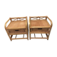 Vintage bamboo and rattan bedsides
