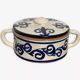 Blue and white ceramic candy dish/jewelry box