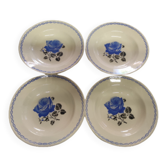 Set of 4 Bagonviller soup plates