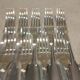 9 silver-plated dessert forks by Christofle Vendome