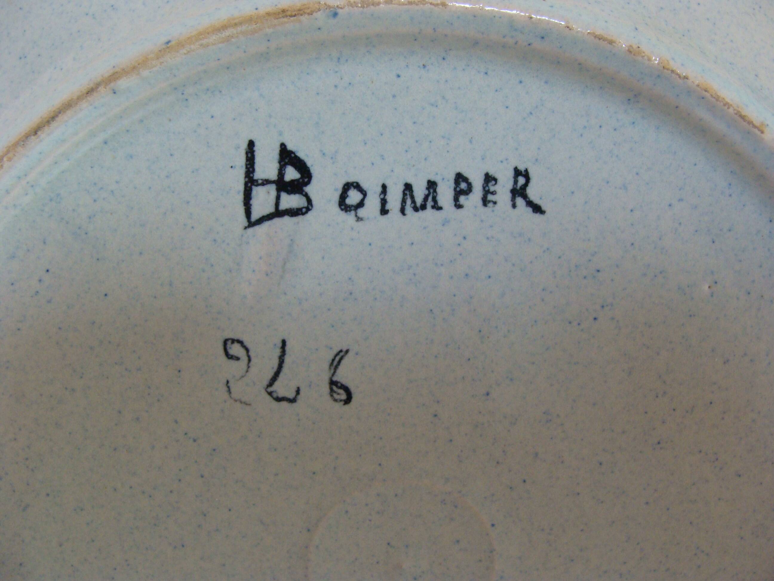 HB Quimper plate