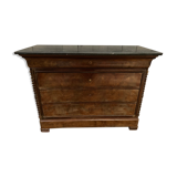 English chest of drawers circa 1920 mahogany veneer and marble top