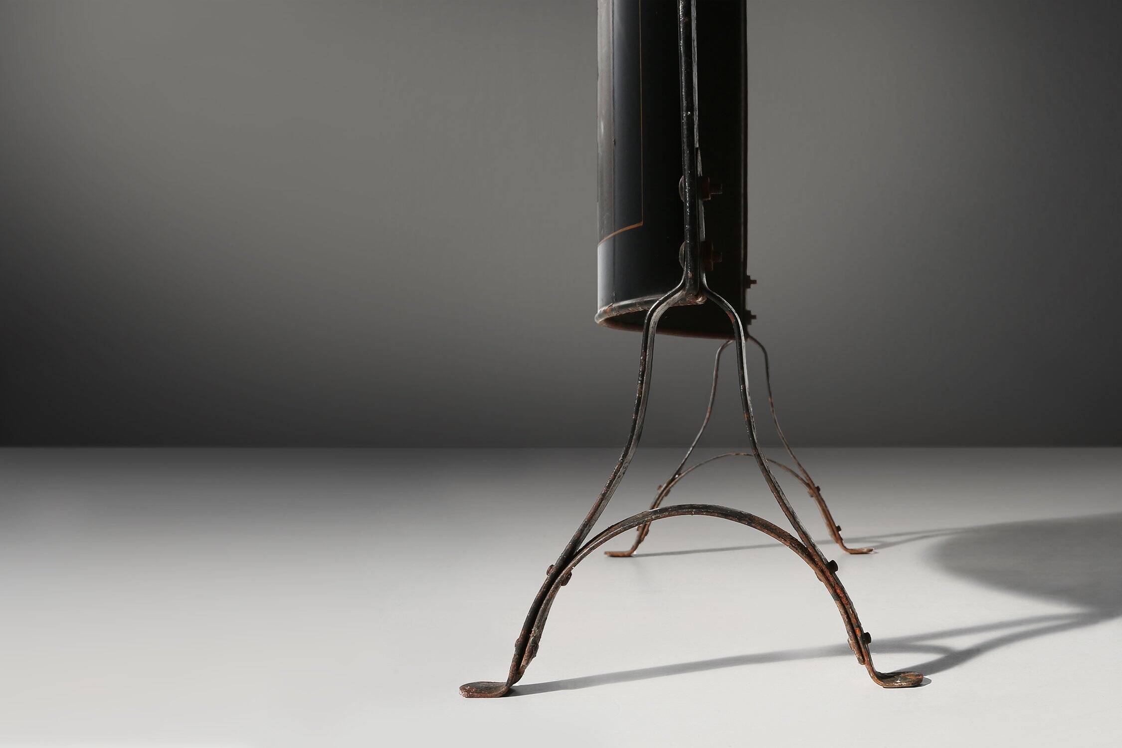 19th Century black Art Nouveau Fire Screen, Belgium