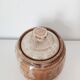 Pot couvert vintage en grès signé