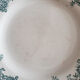 3 flat plates in faience of Saint Amand and Hamage, Terre de fer, model Argenton, color