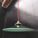 Green opaline pendant light