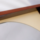 Vintage mahogany mirror 1970s 65x65cm