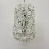 Spectacular Murano glass flower chandelier by Venini for VeArt, Italy 1970s