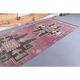 Vintage Pink Turkish Hand-Knotted Runner 75x342