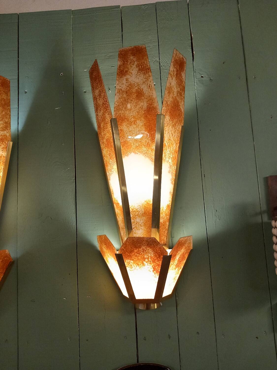 Pair of 1970 wall lights