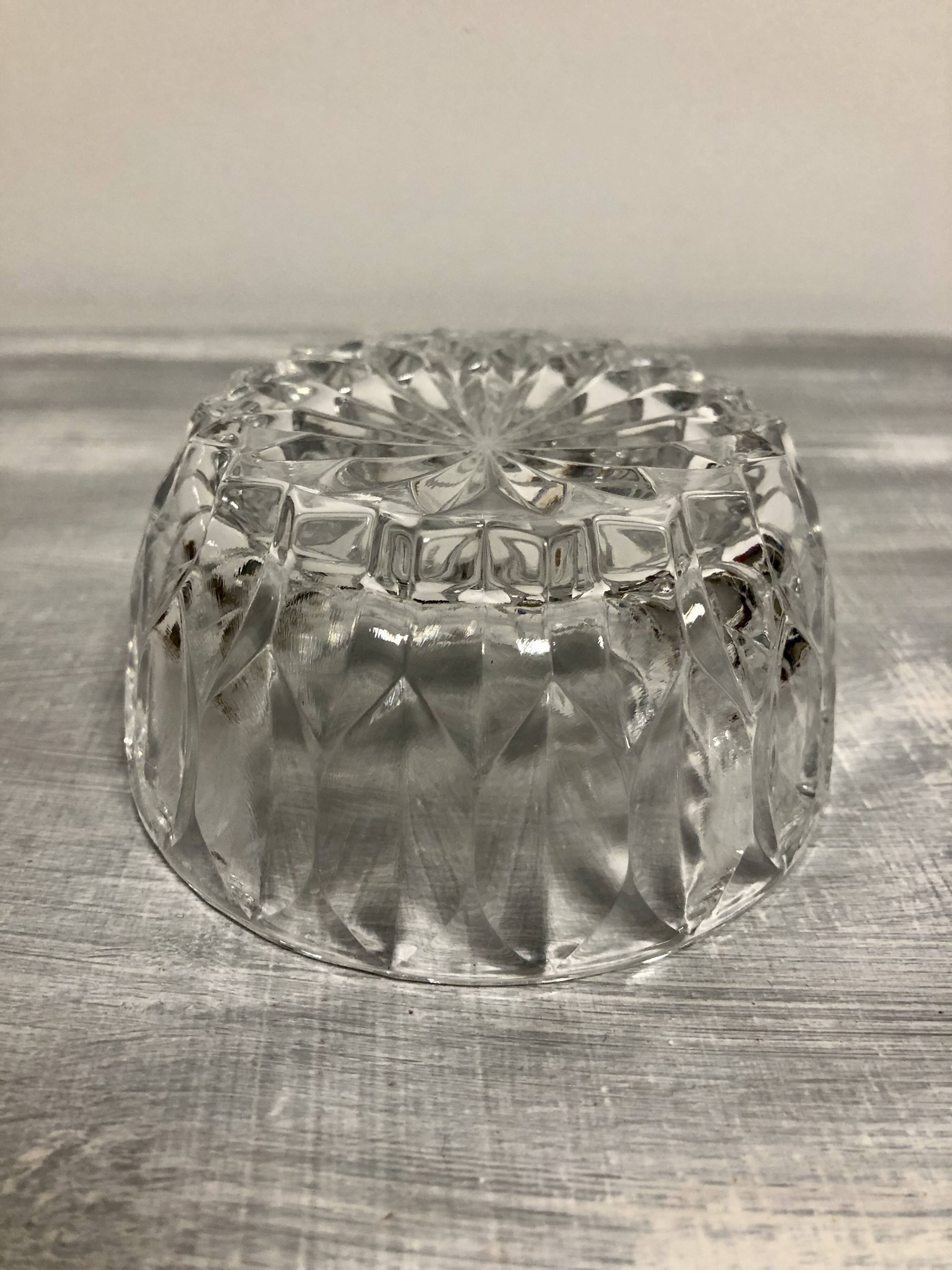 Adorable vintage chiseled glass jam maker