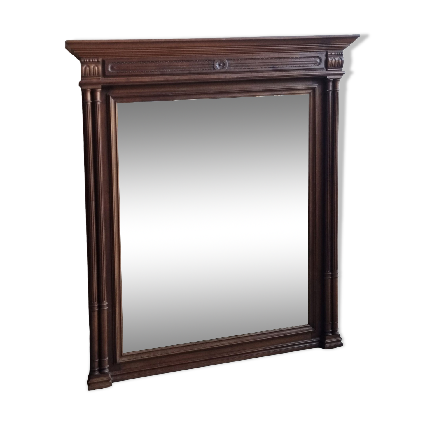 Mirror trumeau, wood, vintage, henri ii