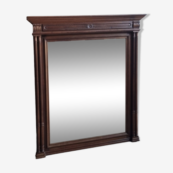 Miroir trumeau, bois, vintage, henri ii