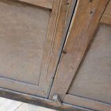Double cupboard door front in old painted fir