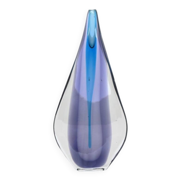 Vase "Teardrop" en verre de Murano par Flavio Poli pour Seguso, Italie 1960