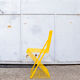 Stackable brutalist iron chairs Italy 70s