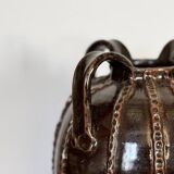 Glazed terracotta jar