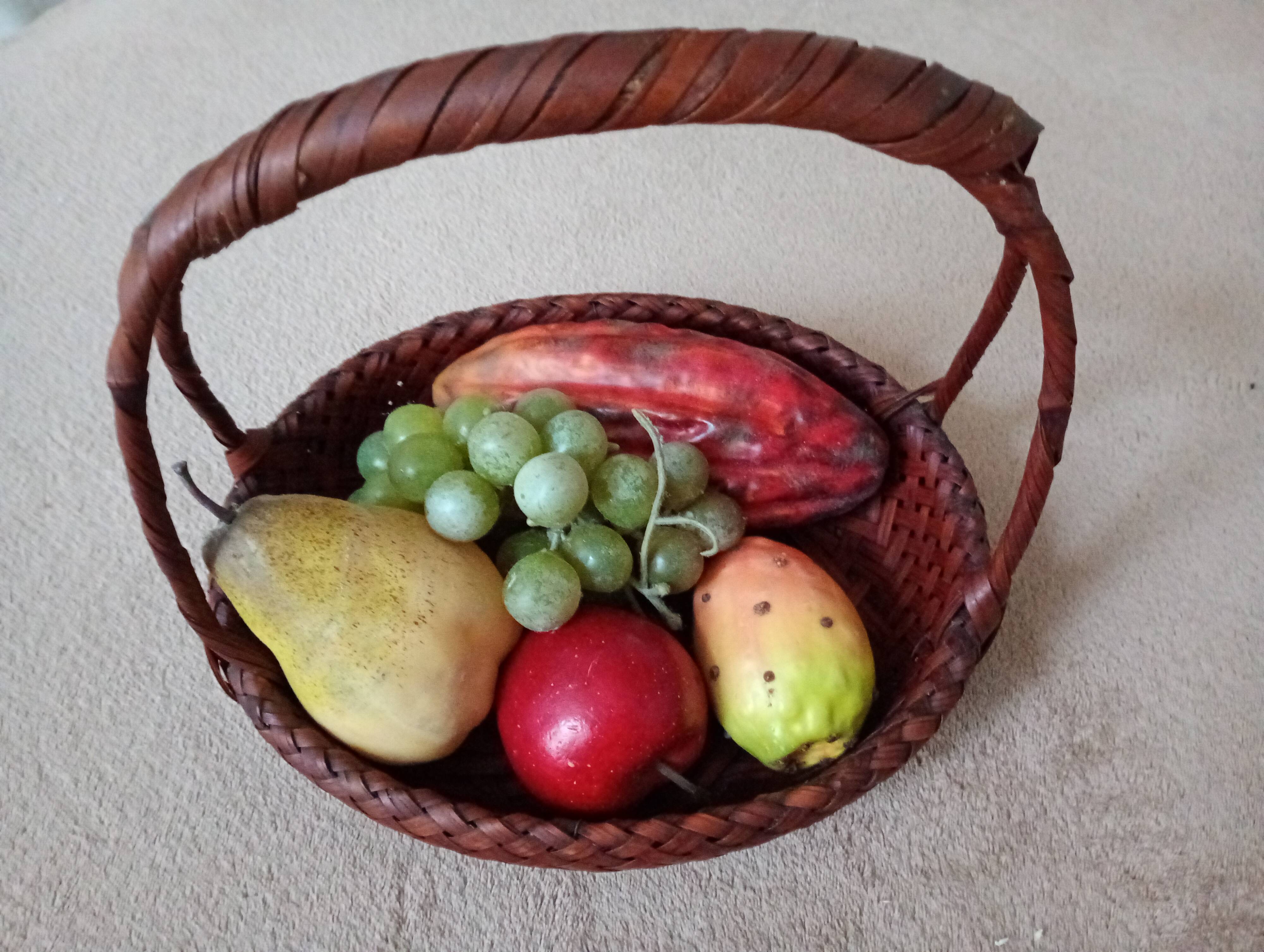 Japanese woven bamboo basket Ikebana