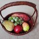 Japanese woven bamboo basket Ikebana