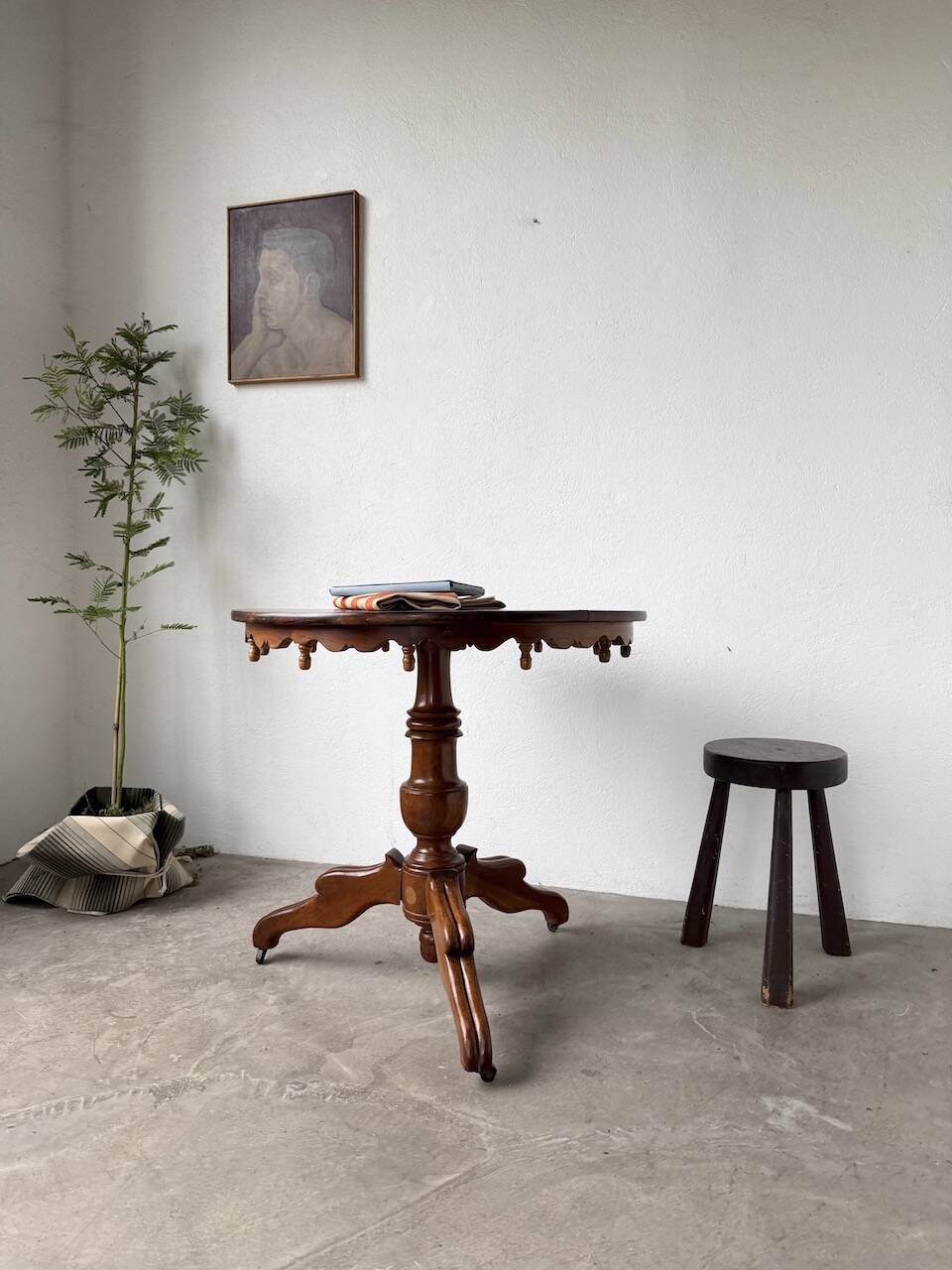 Biedermeier console or side table, 19th century.