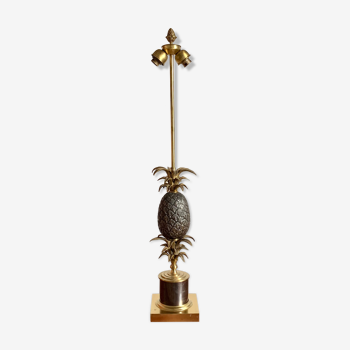 Lampe ananas en bronze