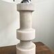 Vintage Marblarte lamp in turned marble and chrome