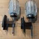 Pair of Mid-century Scandinavian Brutalist wall lights (1960s-70s)