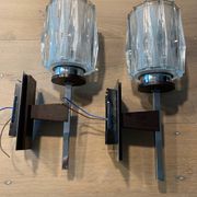 Pair of Mid-century Scandinavian Brutalist wall lights (1960s-70s)