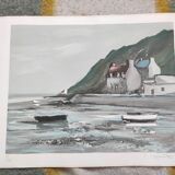 Côte de Bretagne - hand-signed lithograph - Georges Laporte