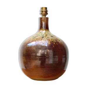 Pied de lampe boule en grès