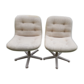 Chaises de bureau Strafor années 70