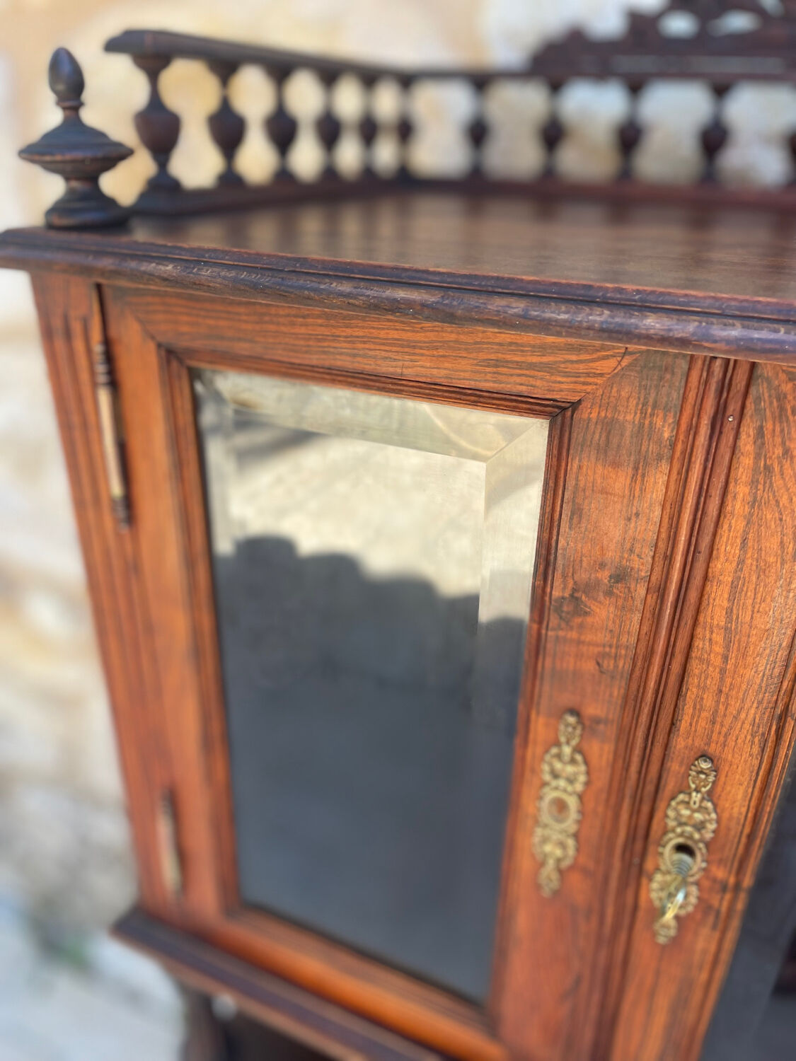 Napoleon III Style Mahogany Music Cabinet