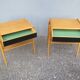 Pair of Scandinavian bedside tables by ab carlström & co möbelfabrik