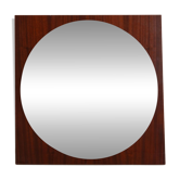 Rosewood Veneer Geometric Mirror