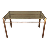 Table basse en bronze signée Malabert