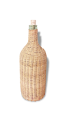 Bottle in glass and wicker