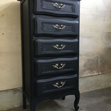 Vintage chiffonnier with black makeover