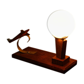 Bedside lamp, art deco airplane nightlight