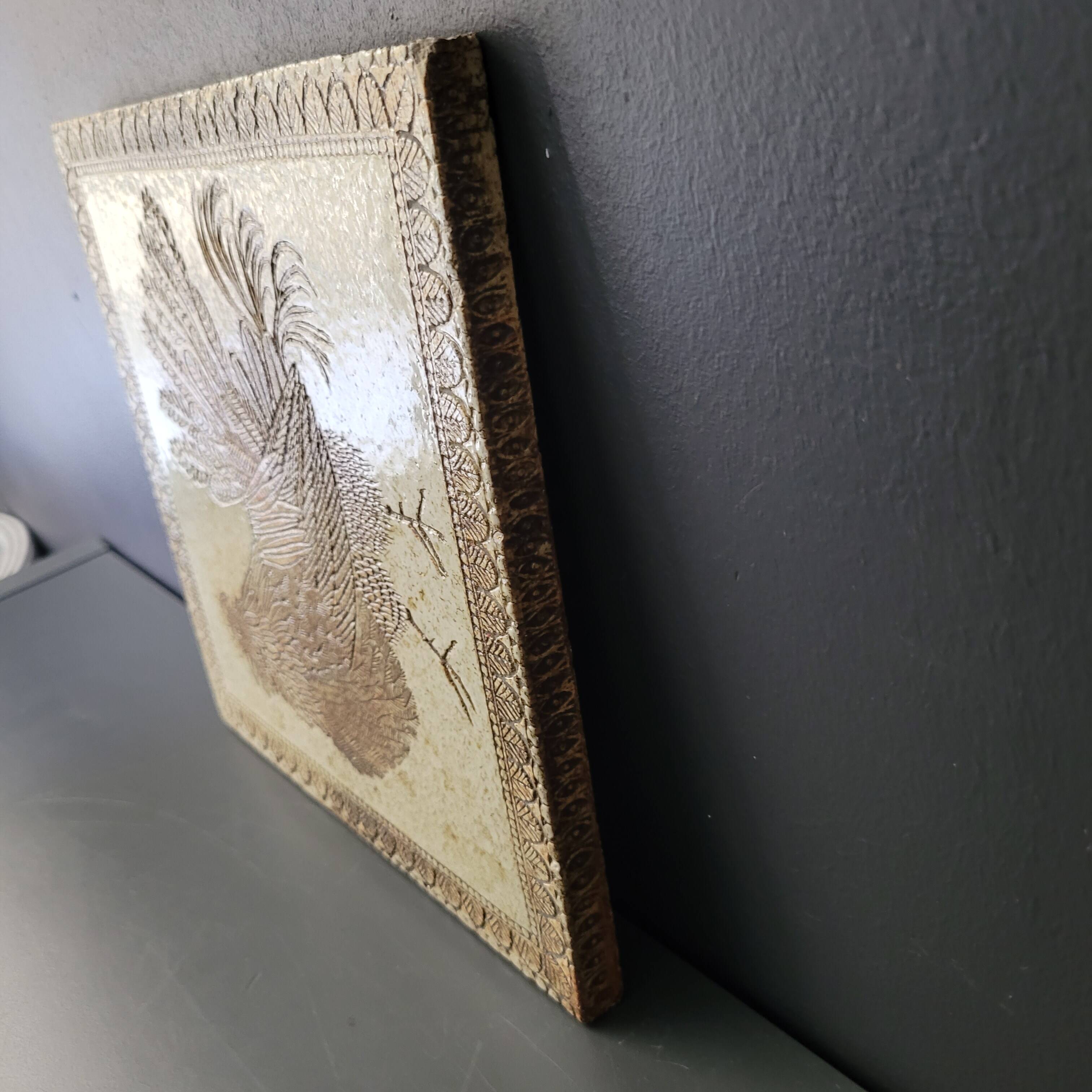 Roger Capron ceramic tile with rooster