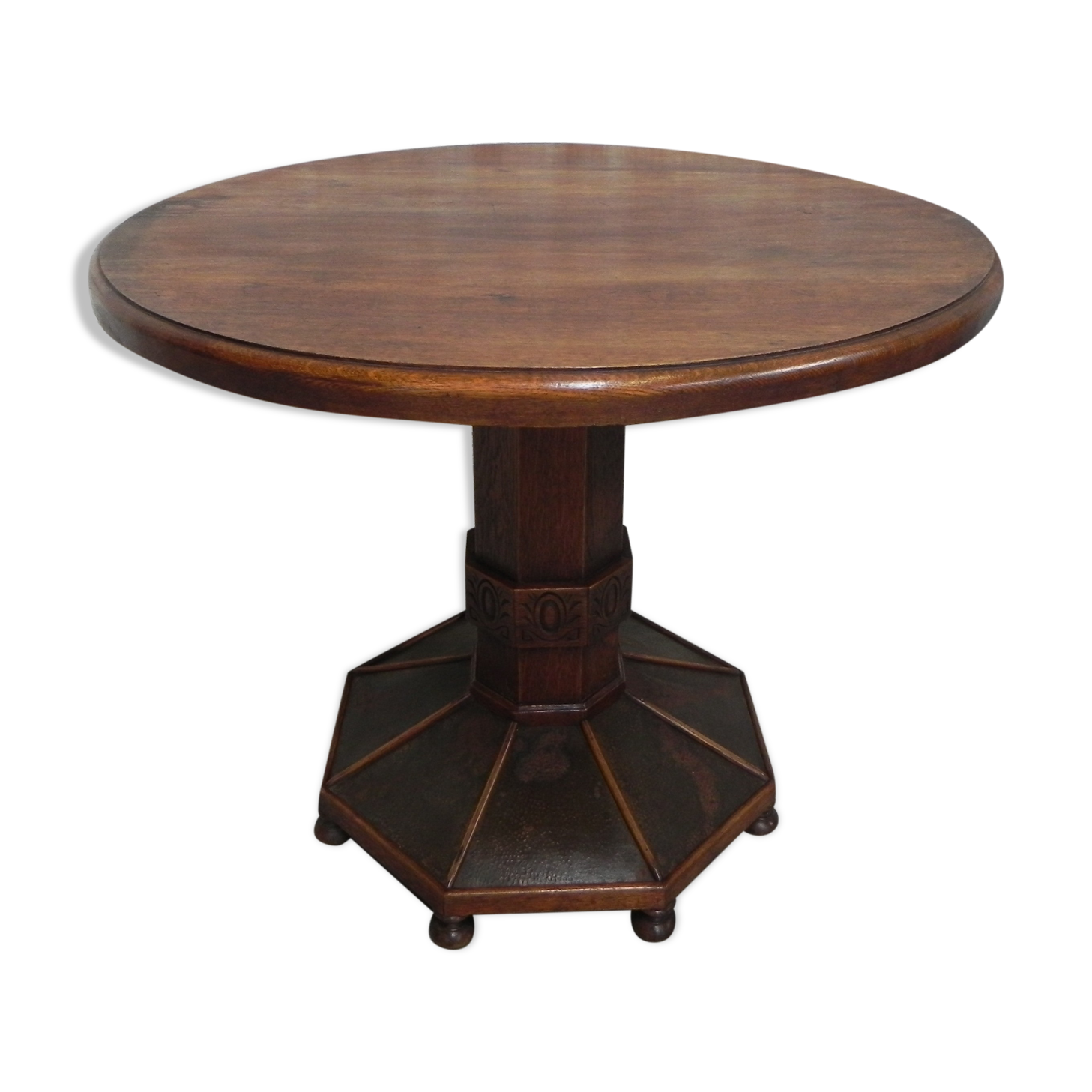 Oak art deco table