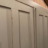 Vintage Parisian wardrobe patinated grey