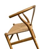 Retro rattan chair with cord